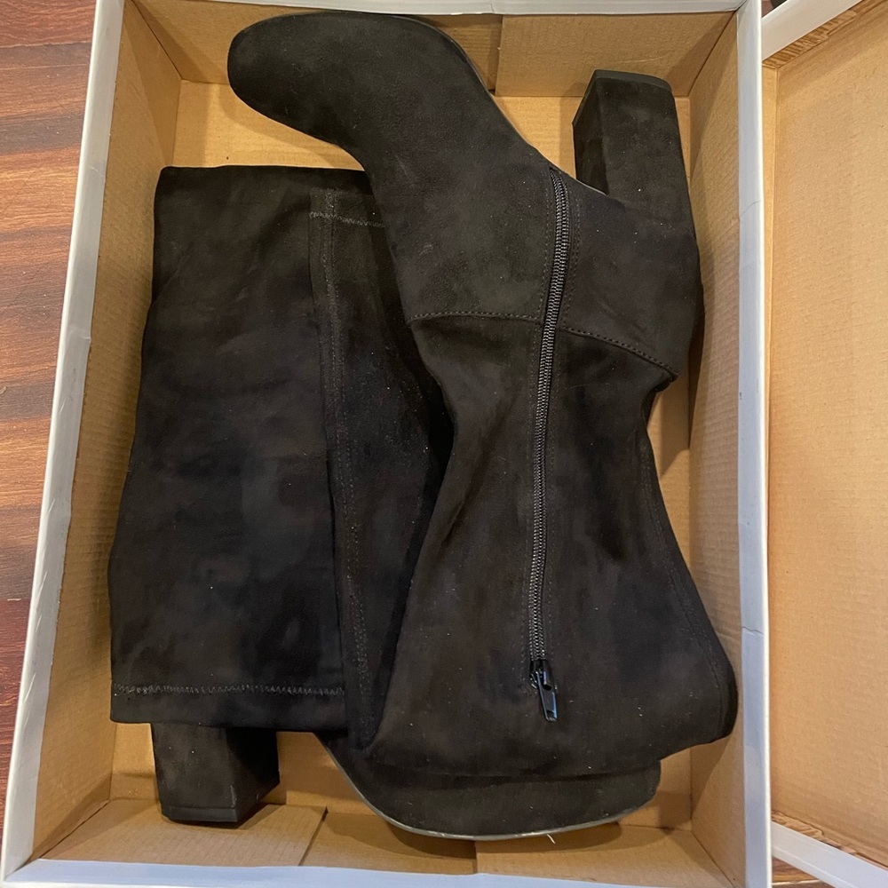 Black Steve Madden Thigh High Boots